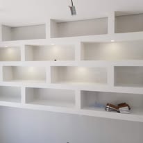 Nichos iluminados em pladur executados pela Dr. Pladur